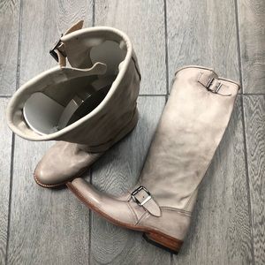 Frye leather knee high vintage boots